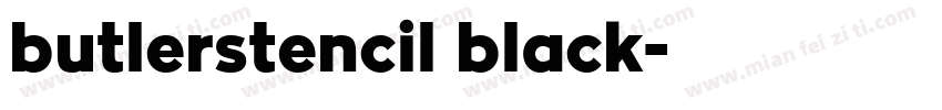 butlerstencil black字体转换